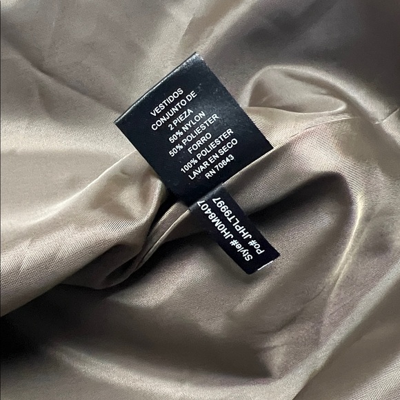 Jessica Howard brown floor-length evening dress shoulder straps flare skirt 14 - Picture 8 of 15